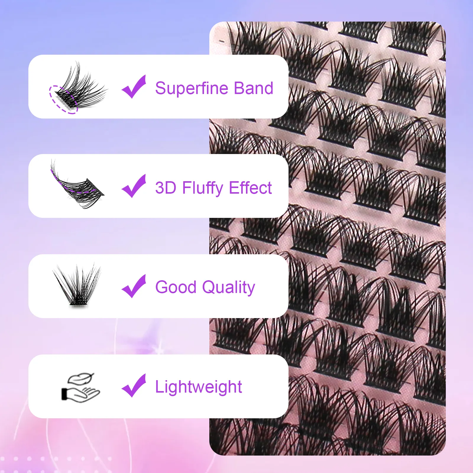 cluster eyelash extensions