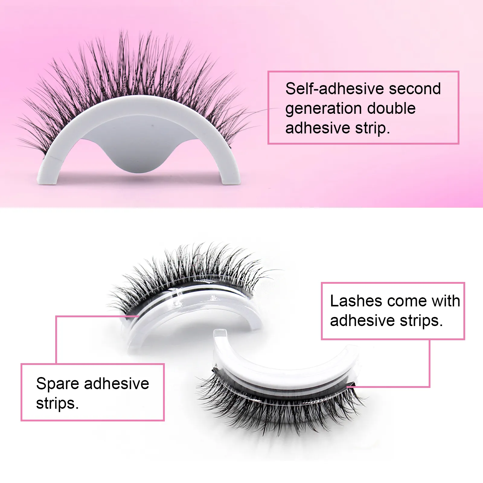 self glue eyelashes