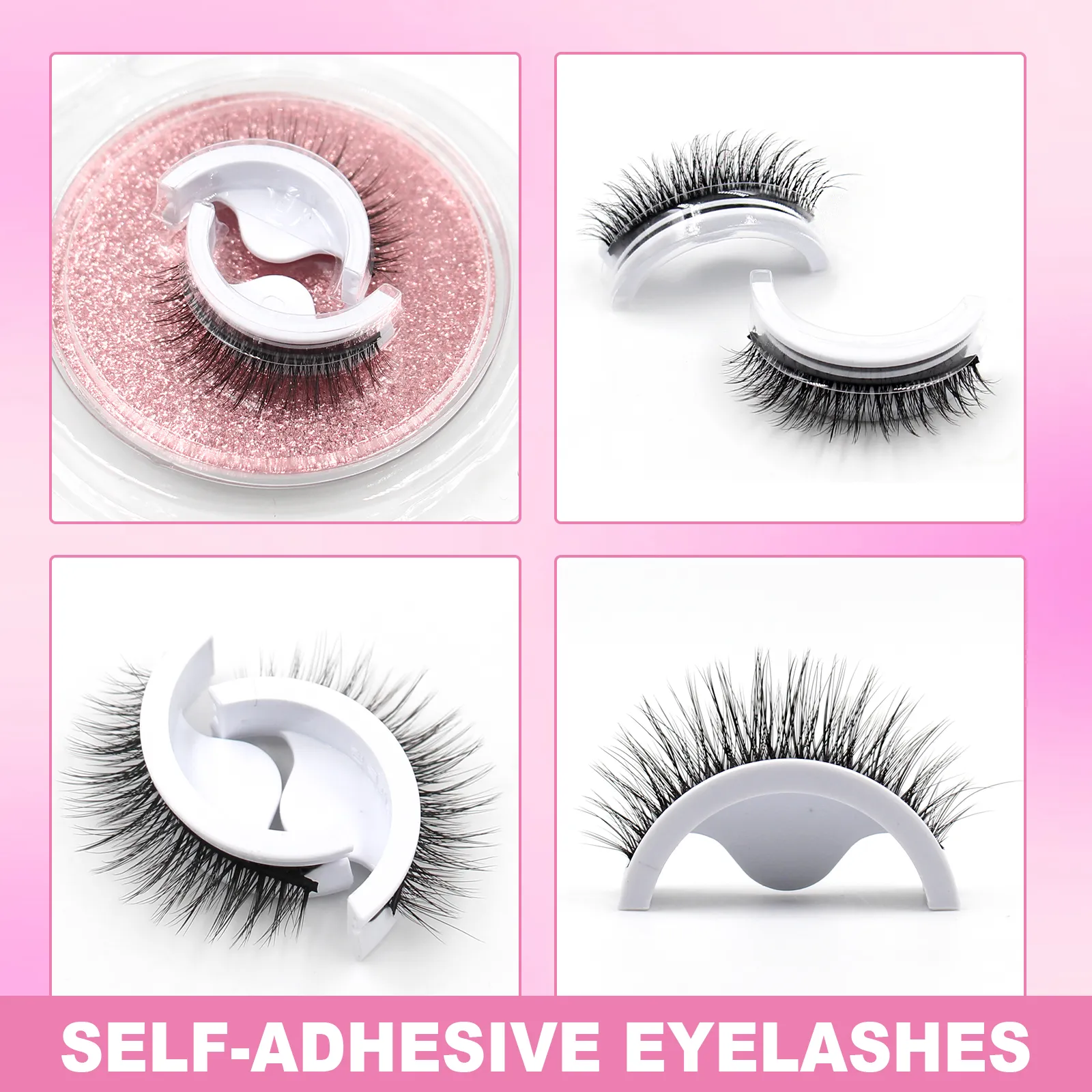 self adhesive fake eyelashes