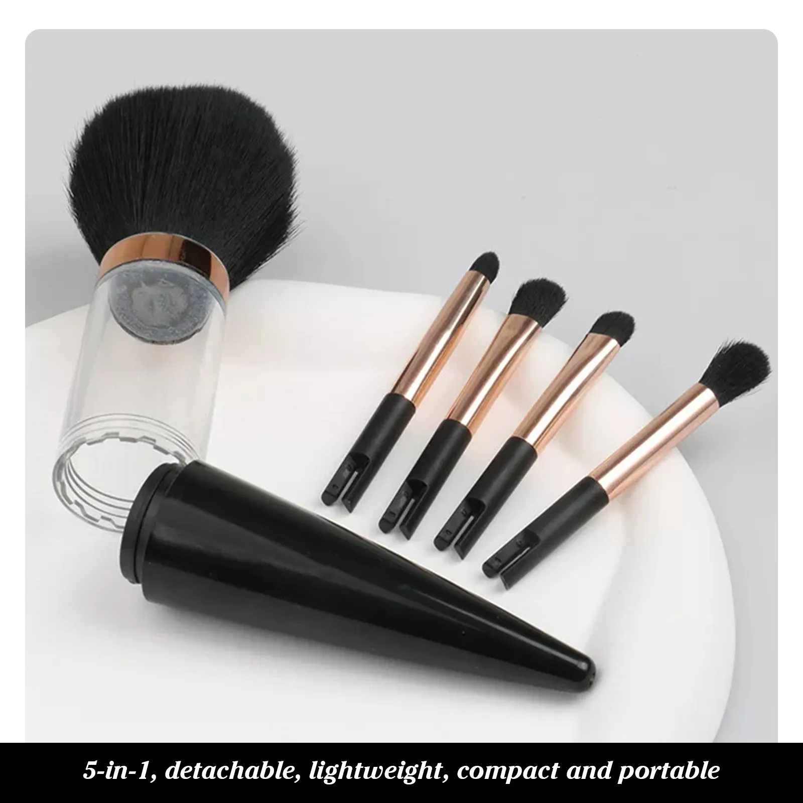 5-in-1 Portable Brush Set