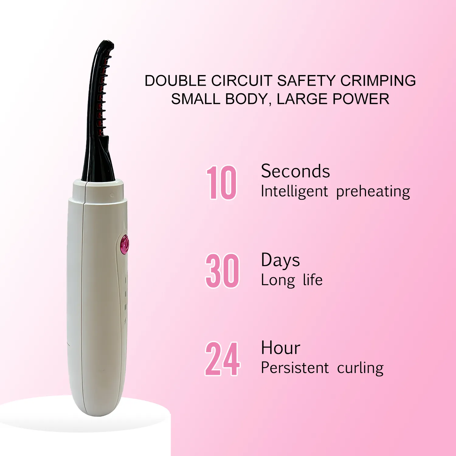 Electric Eyelash Curler – Instant Heat, Long-Lasting Curl