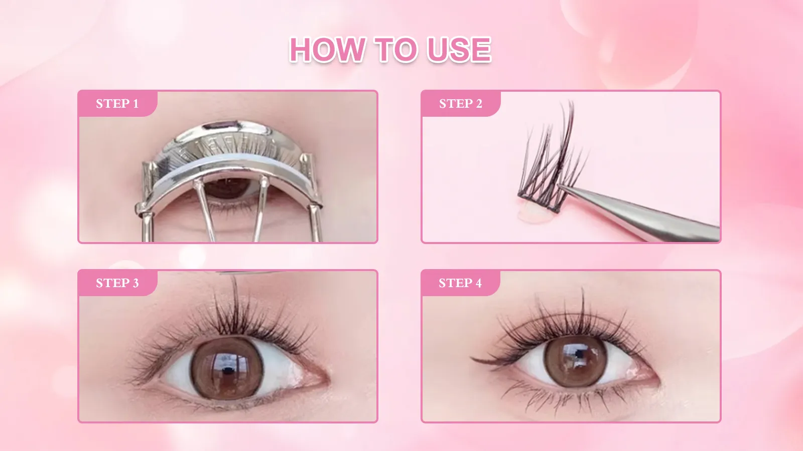 Read More About brown cluster lashes