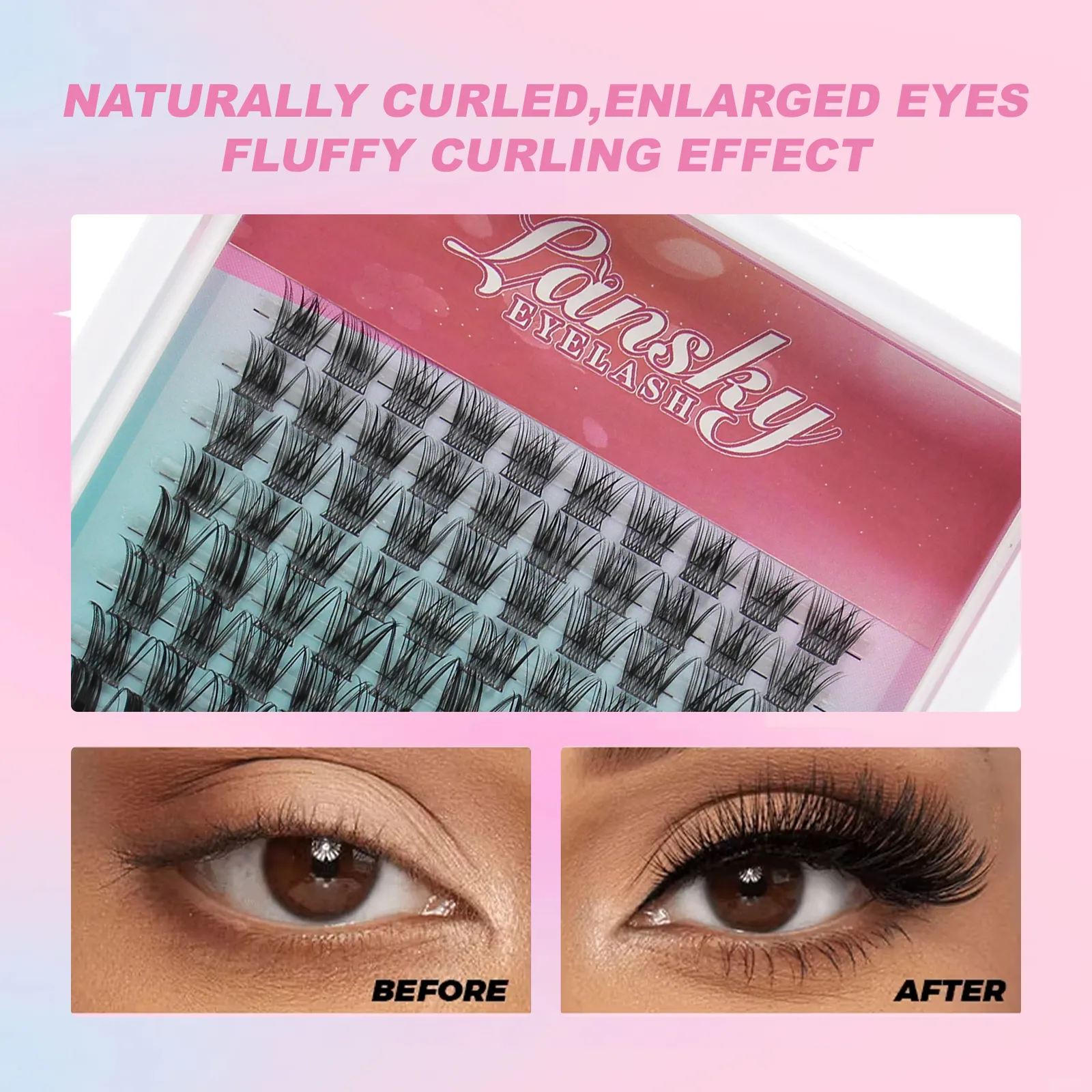fluffy cluster lashes
