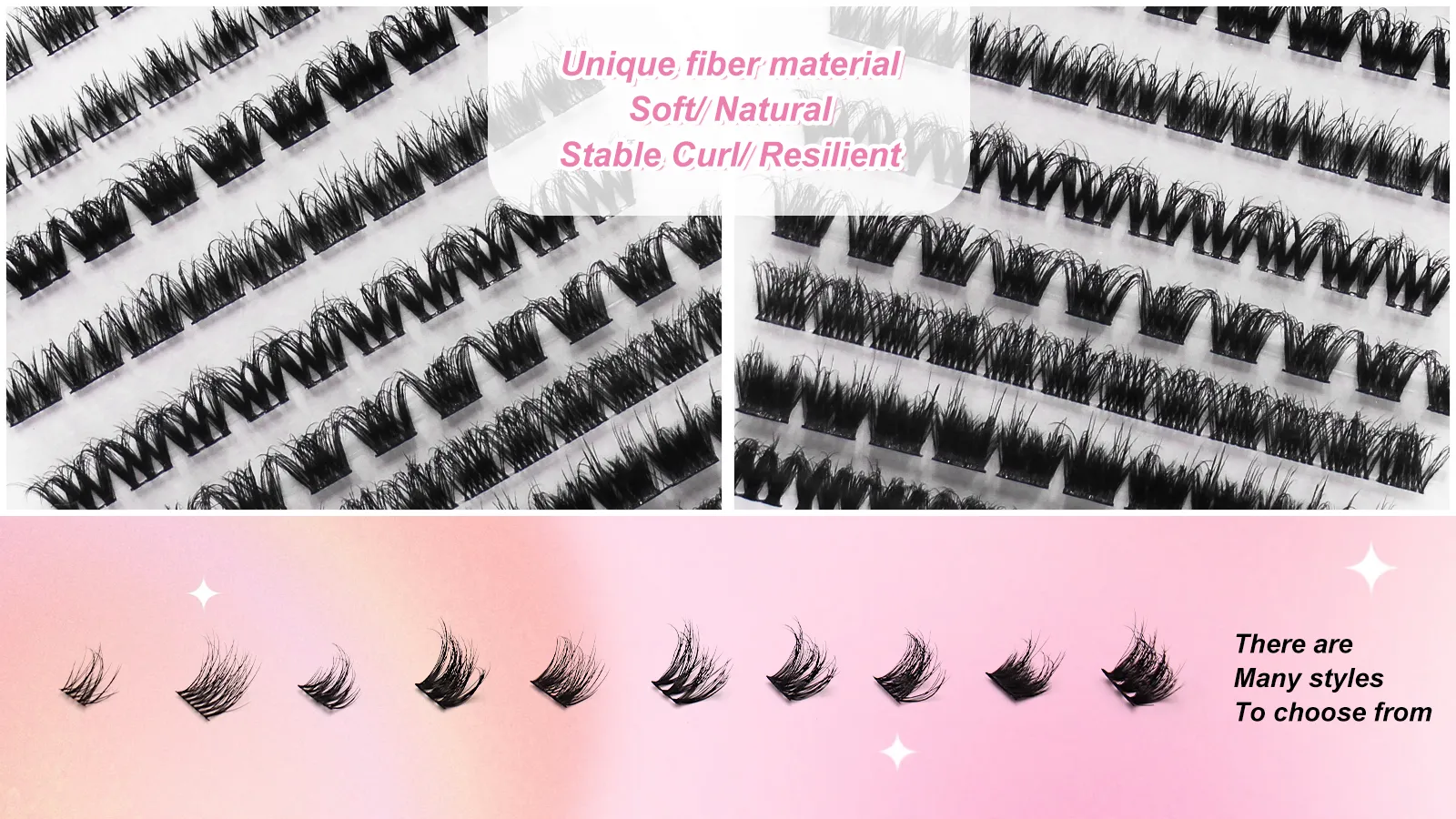 eyelash clusters
