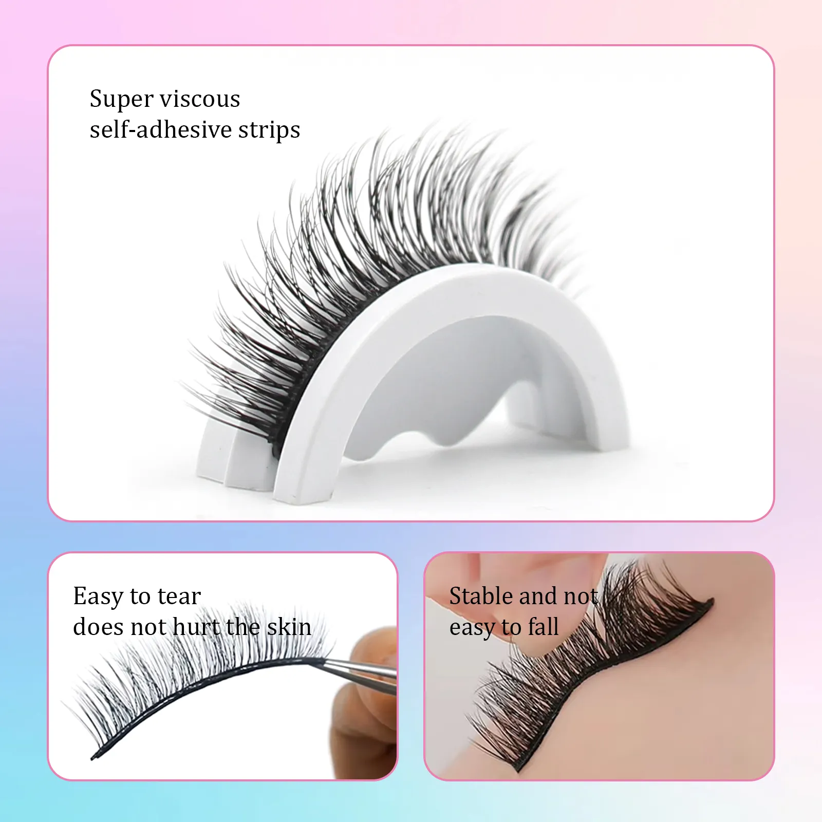 self adhesive false eyelashes