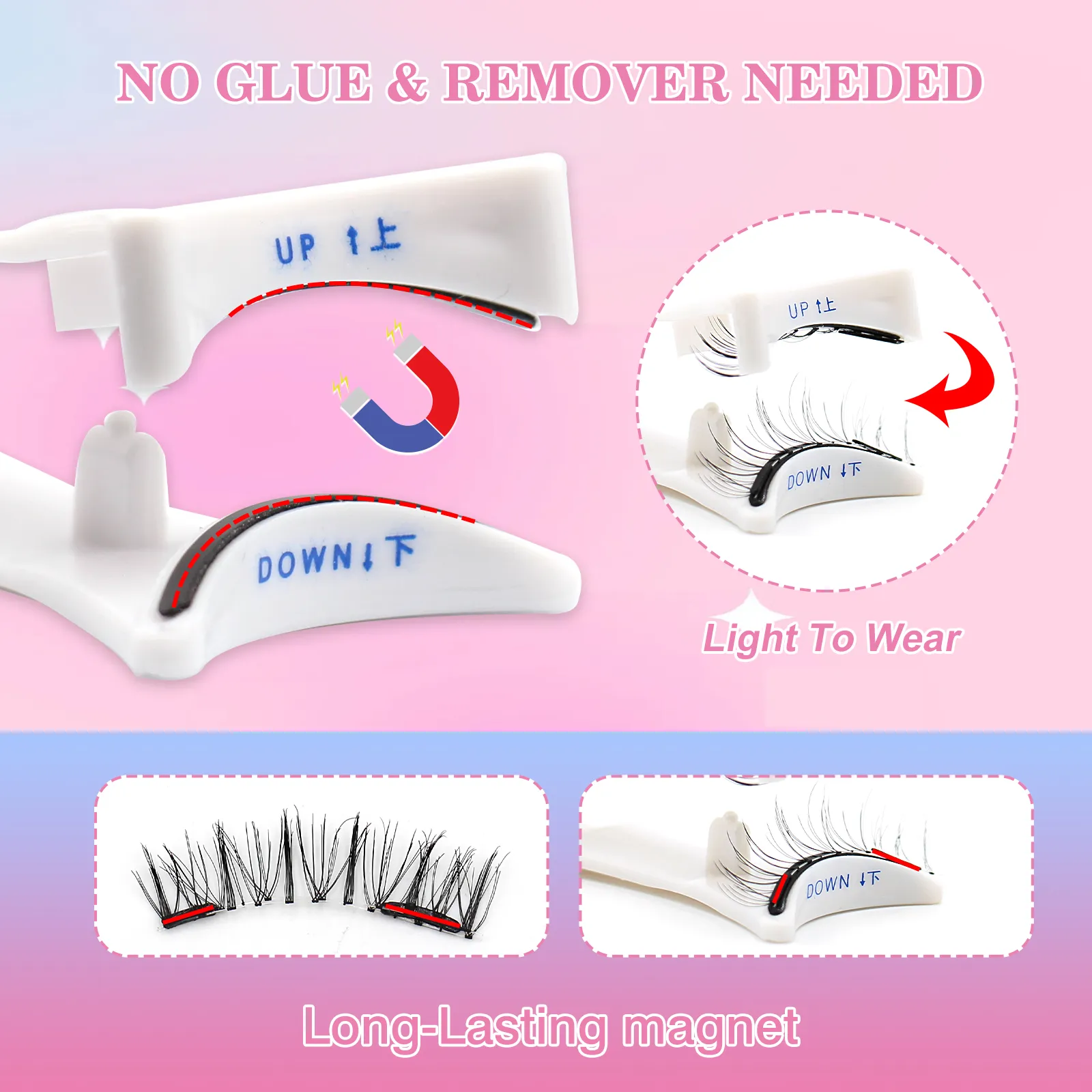 reusable magnetic eyelash kit