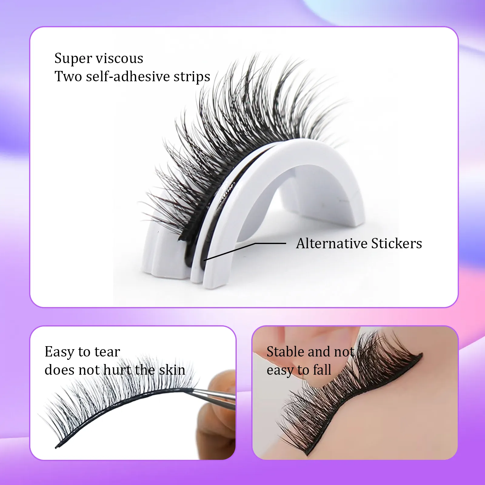self glue eyelashes