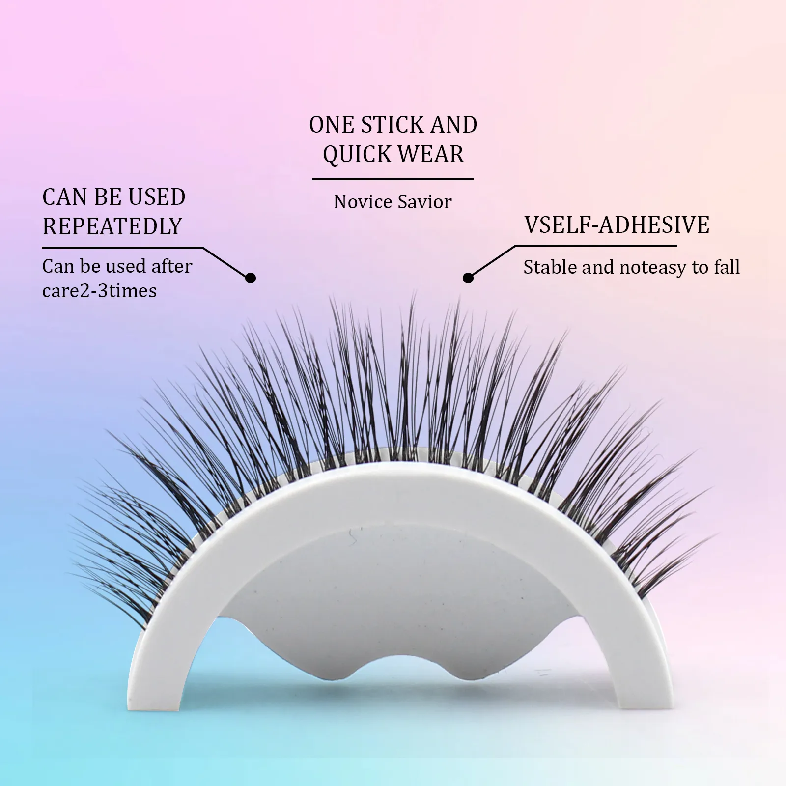 reusable eyelashes no glue