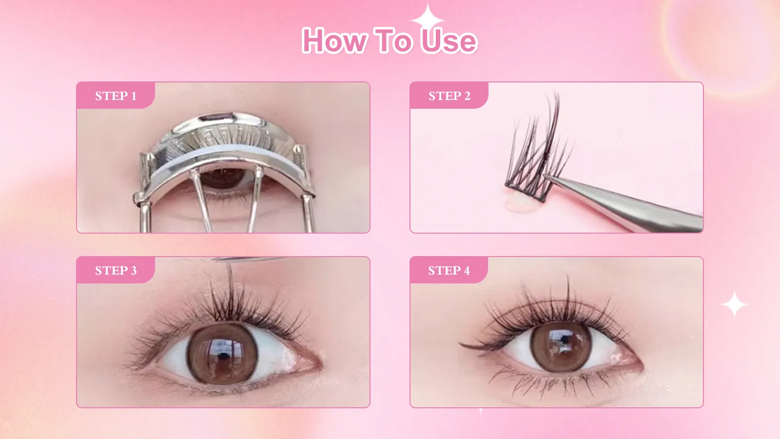false eyelash clusters