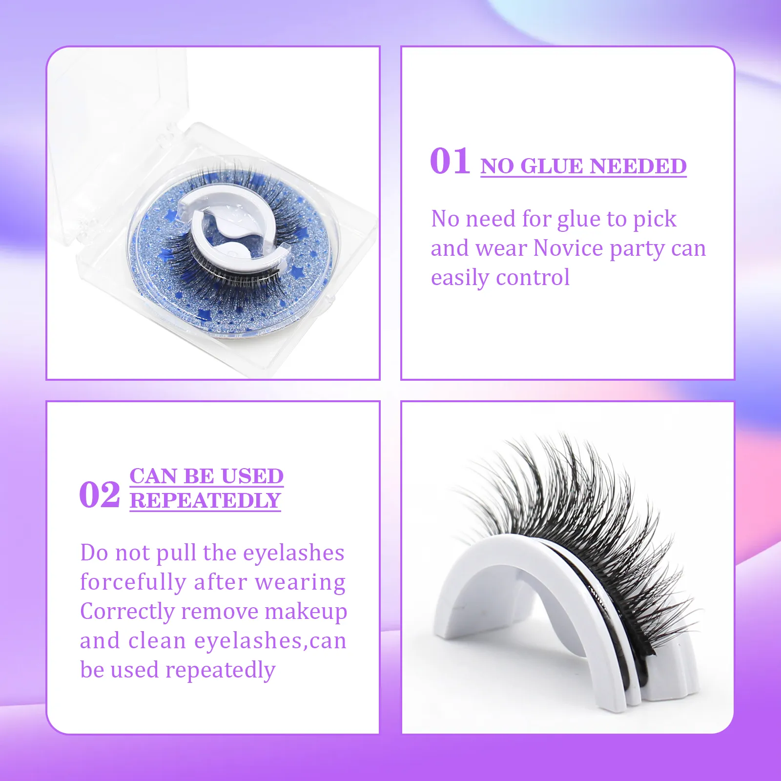 self adhesive eyelashes