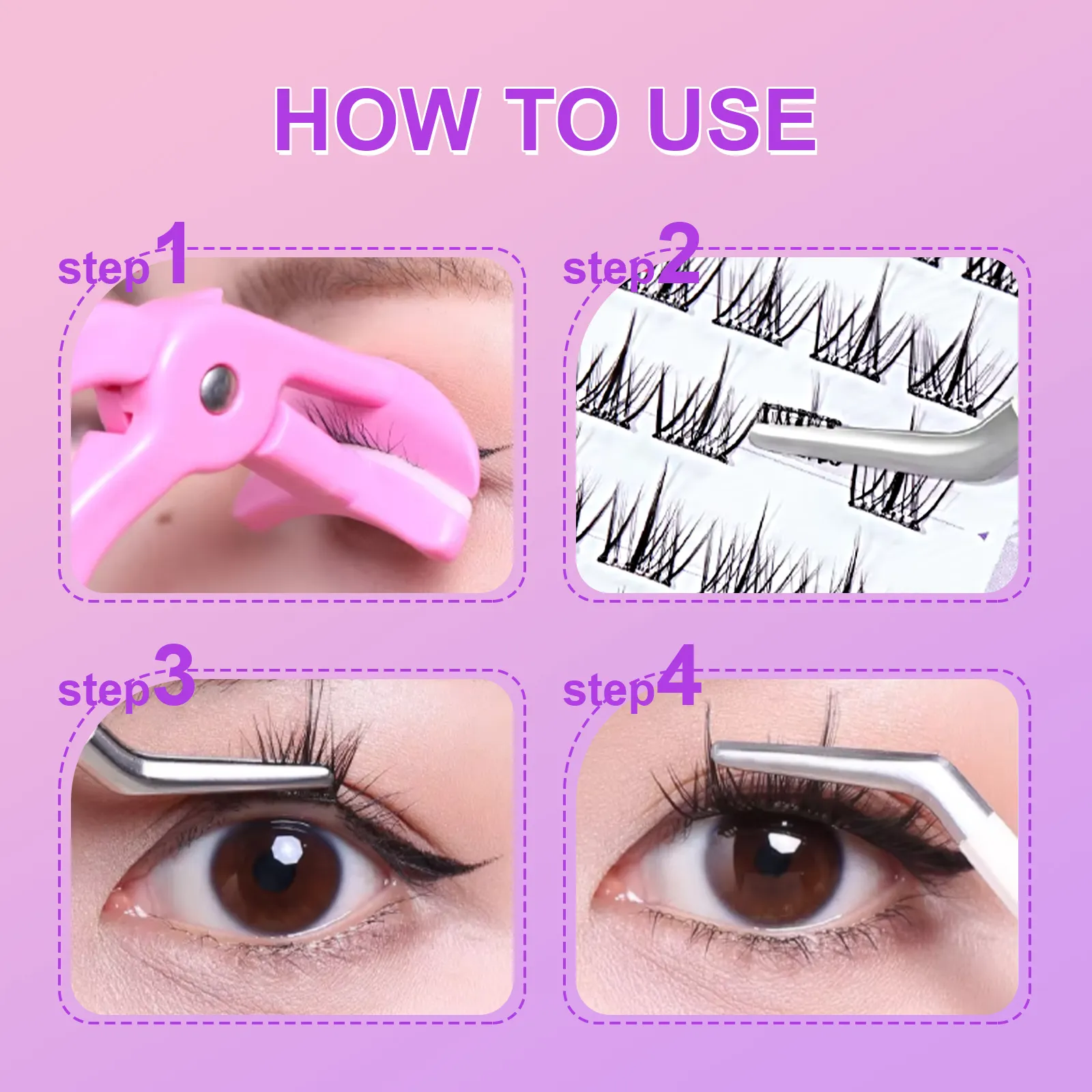 cluster eyelashes