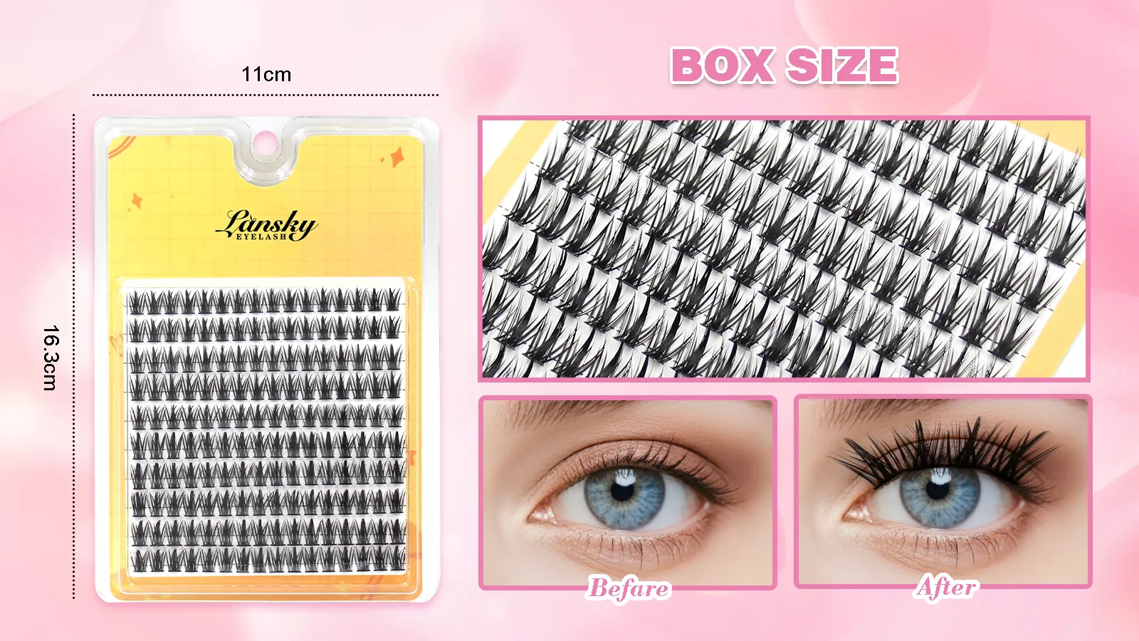 Read More About brown cluster lashes