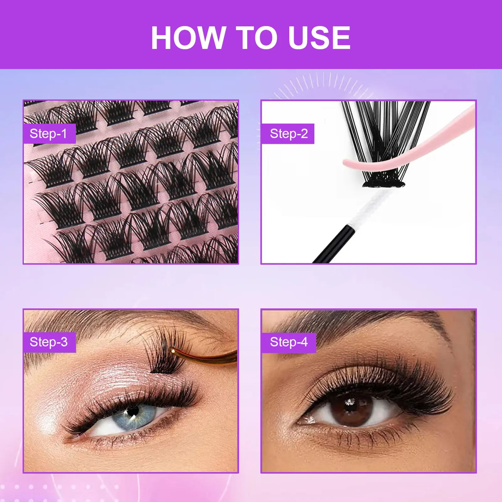 cluster eyelash extensions