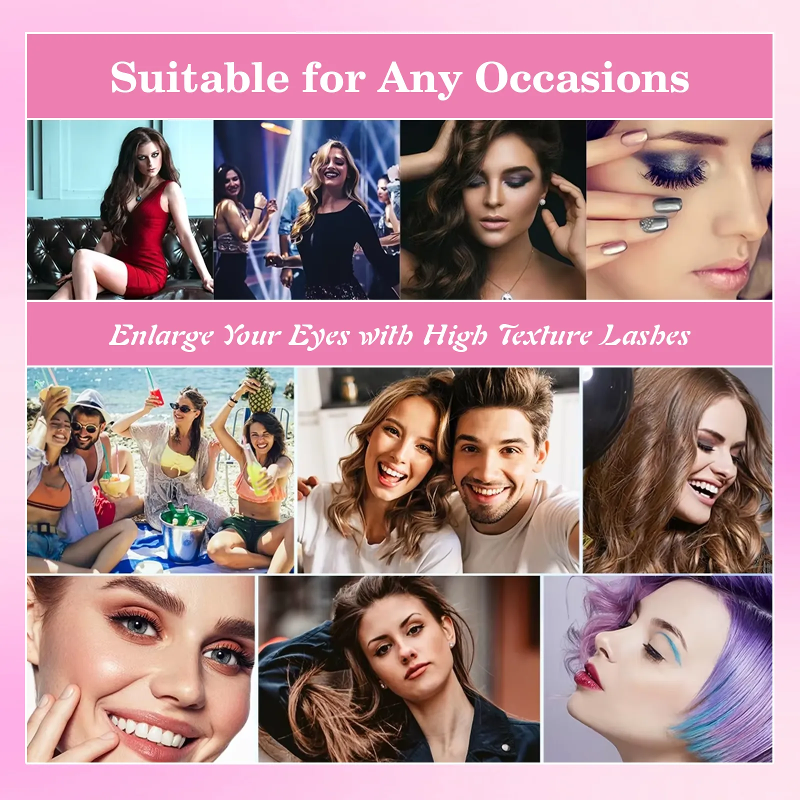 self adhesive fake eyelashes