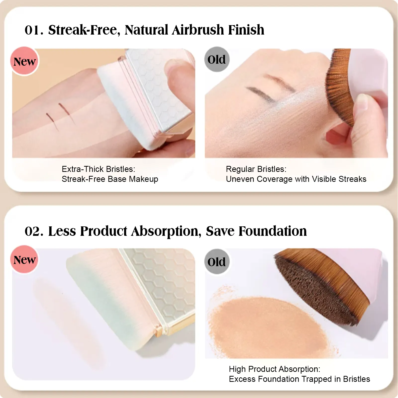Telescopic Foundation Brush