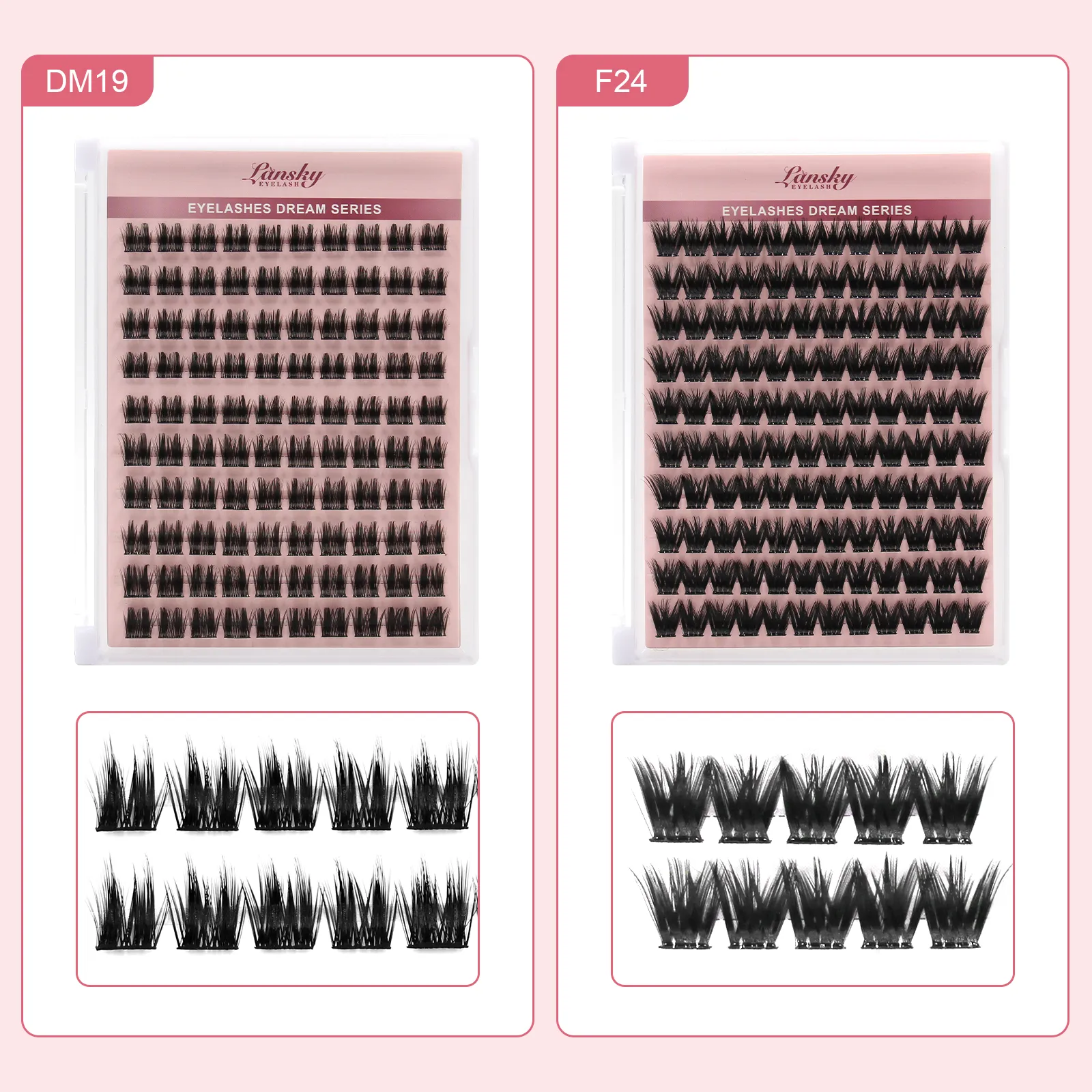 false lash clusters
