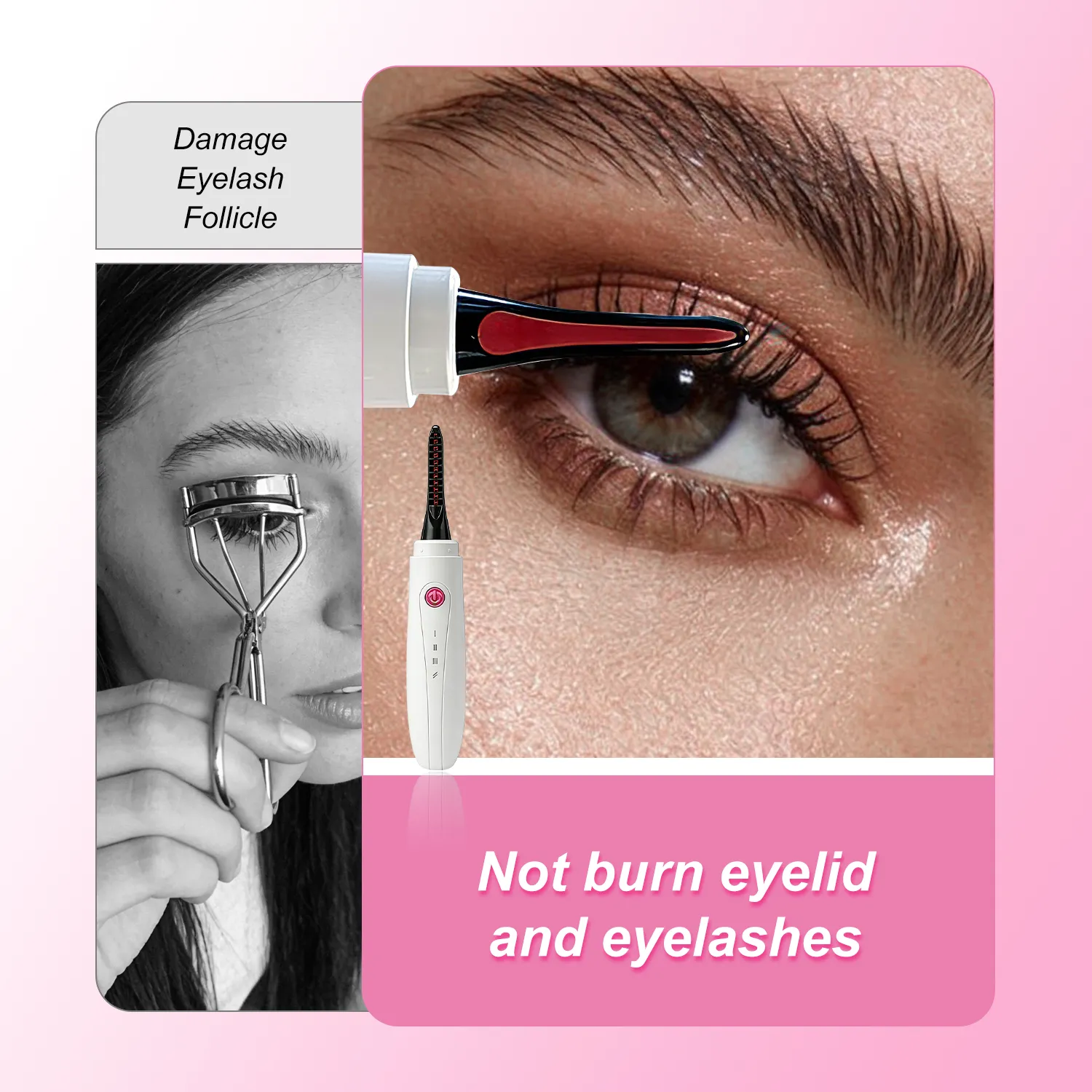 Electric Eyelash Curler – Instant Heat, Long-Lasting Curl