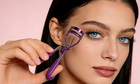 Eyelash Curler Purple – Durable & Professional Beauty Tool for B2B