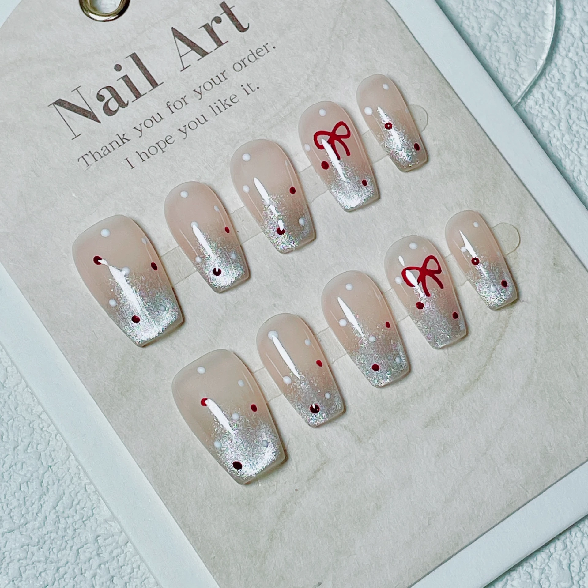 Cat Eye Glitter Nail Stickers - Fashionable Nail Art Decor