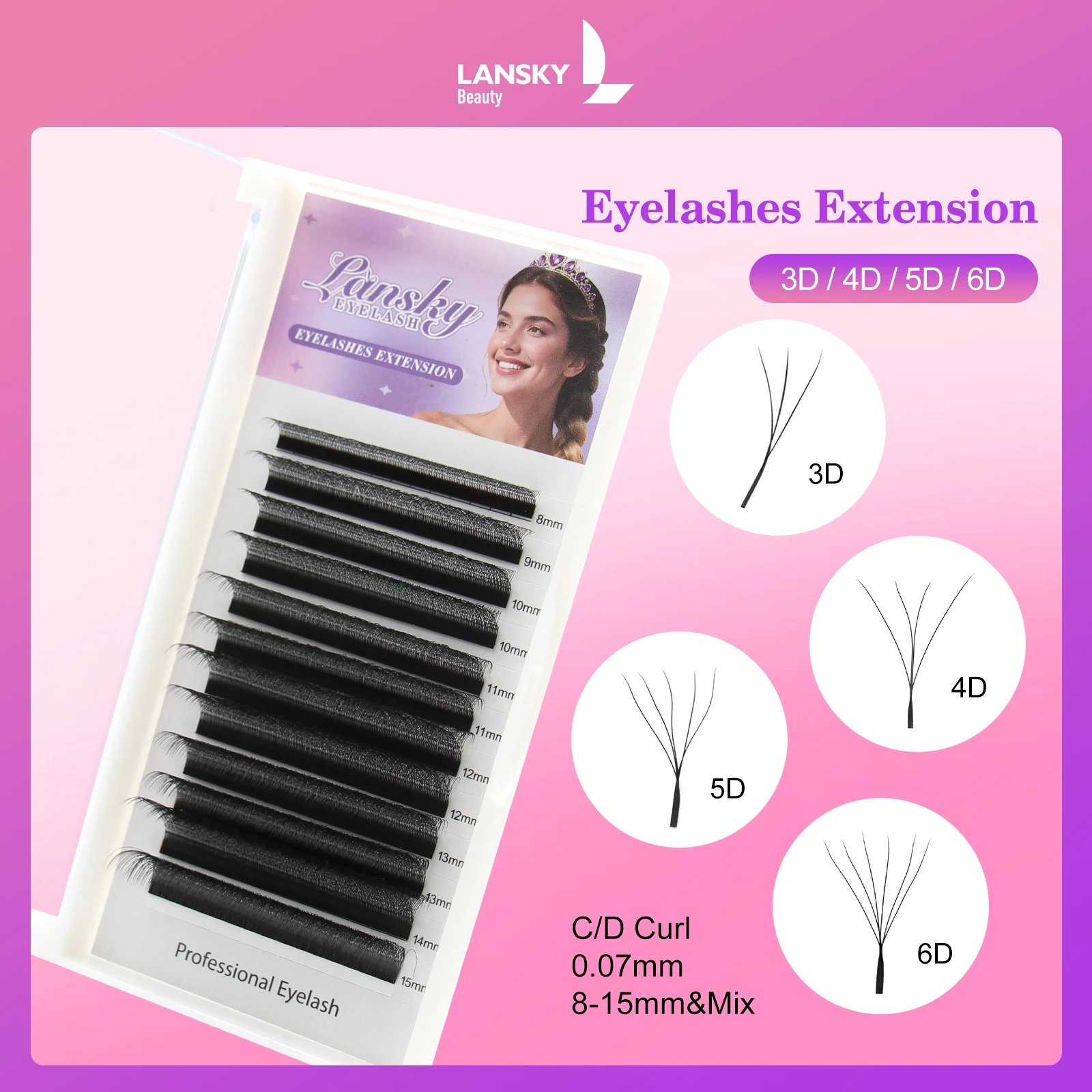 Eyelashes Extension 3D-6D