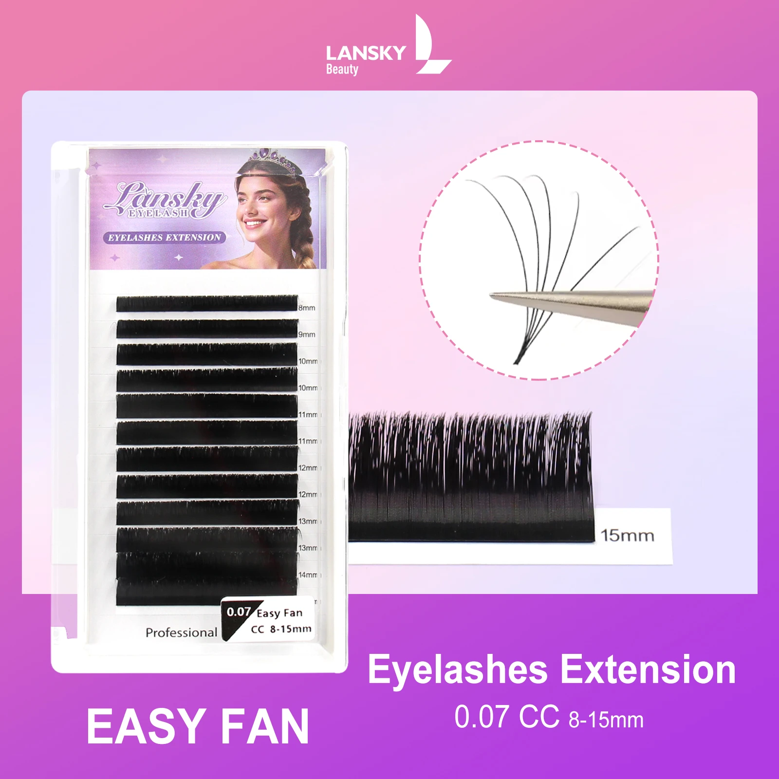 Curl Eyelashes extension-Easy Fan
