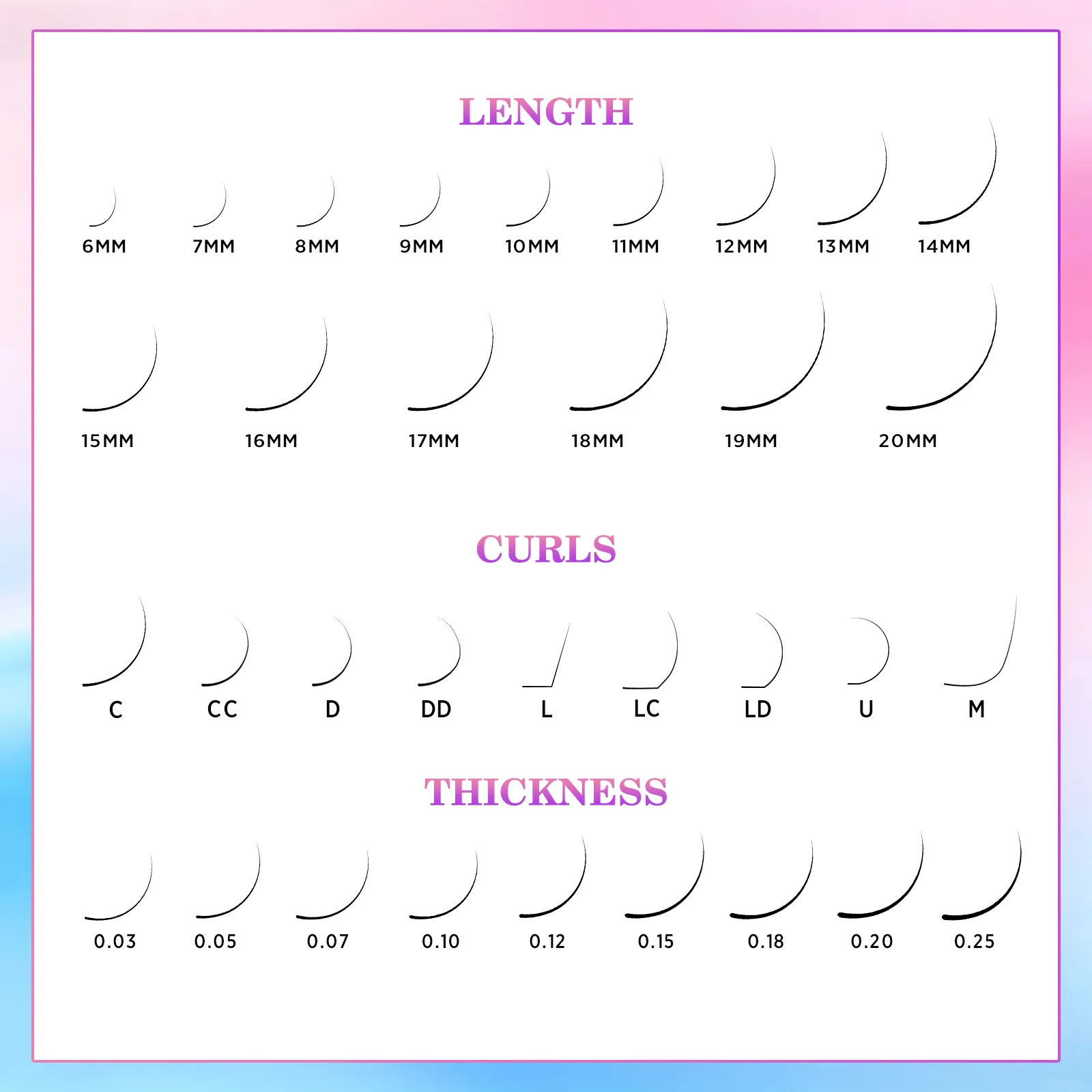 curl eyelash extensions