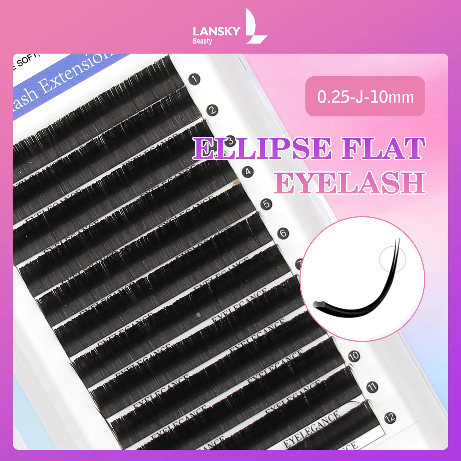 Eyelashes Extension-LASER FLAT LASH