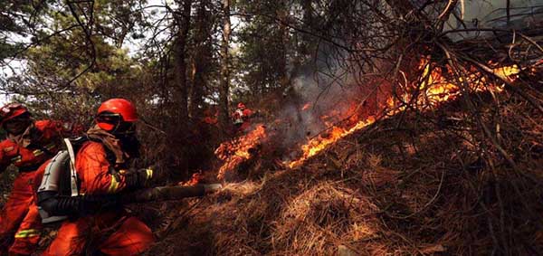 Shanxi yushe mountain fire rescue, in eighth day finally put out, nearly 7,000 people to participate in the rescue operation