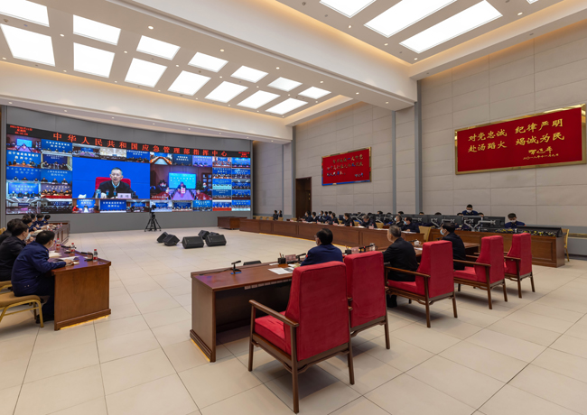 The Department of Emergency Management held a video scheduling meeting to further arrange the deployment of security precautions