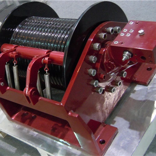 CCS Approval Smooth Drum 10 KN Hydraulic Crane Winch For Mining