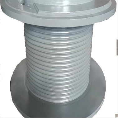 Marine Platform Ship Cranes Double Fold Line Rope Groove Drum