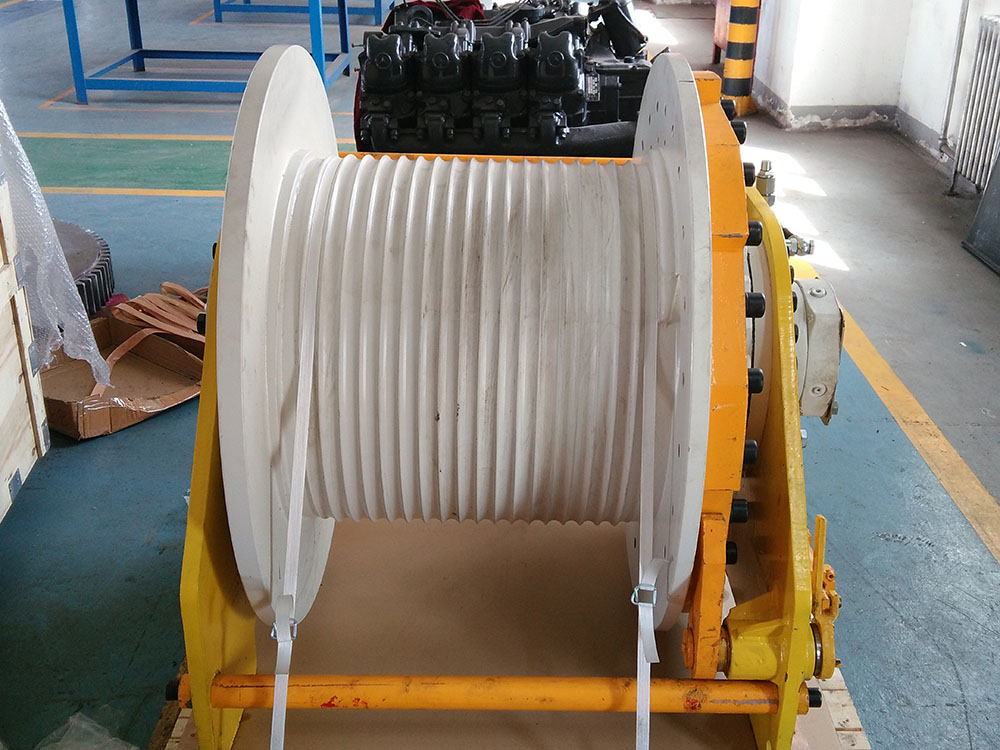 Large Tonnage Stable Rope Arrangement Cranes Used Hydraulic Winch