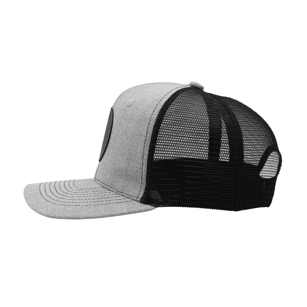 Premium Leather Patch Trucker Cap - Shijiazhuang Rongdong|Custom Logo, Adjustable Fit