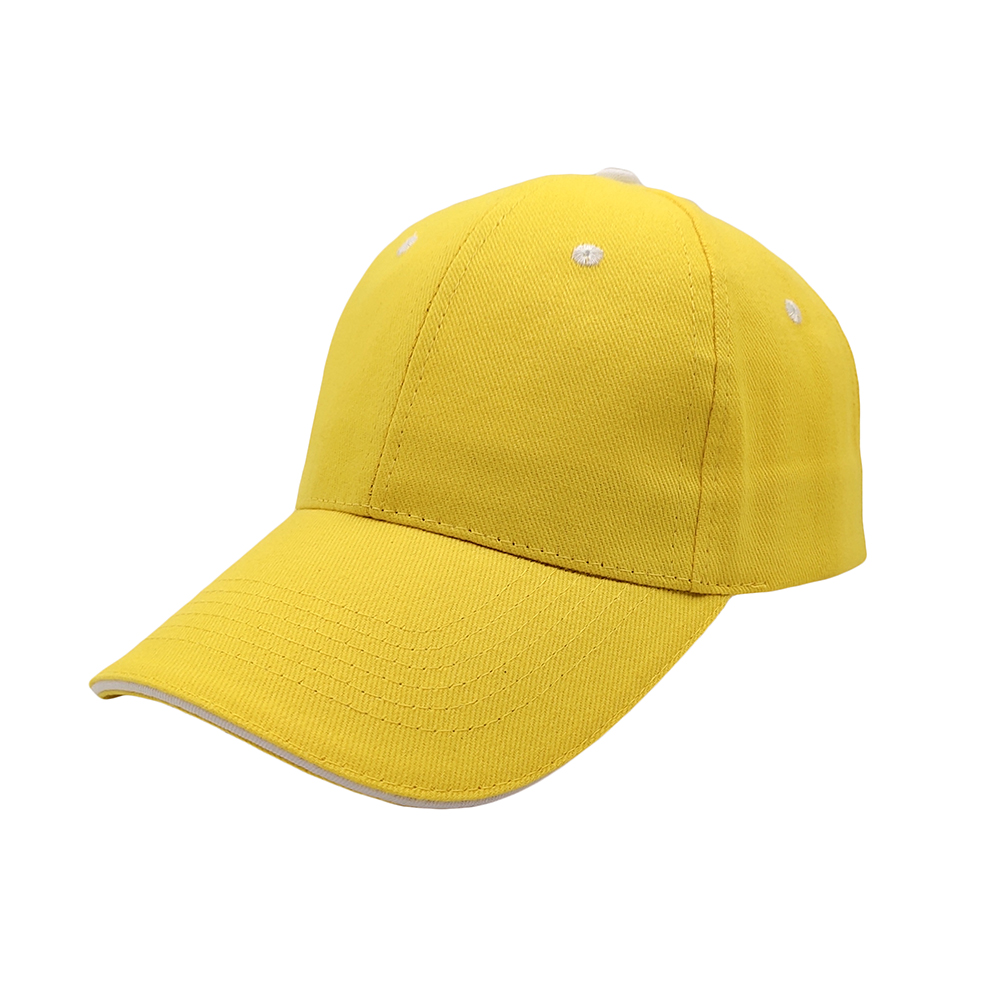 Factory direct deliver Heavy brushed cotton kids sandwich 6 panel sports cap baseball hat