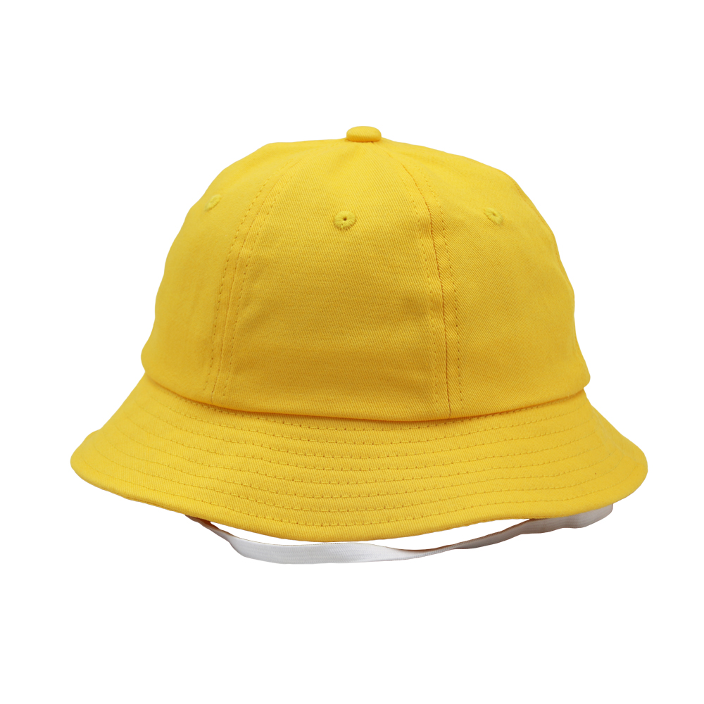 RD-852 100% cotton kids size Kindergarten outing yellow bucket hat