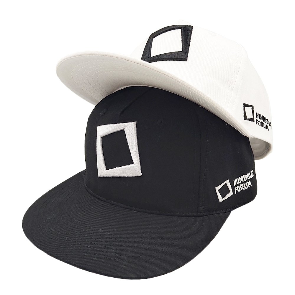 Black embroidery 5 Panel cotton snaback hat, Sport Cap flat brim Baseball Cap hat factory
