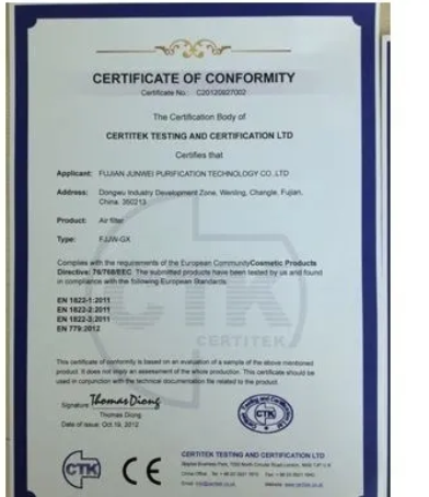 Global compliance with water and air purity standards