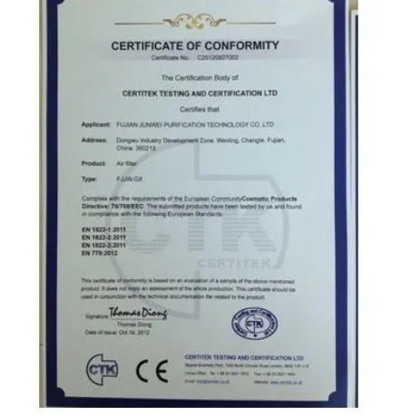 Global compliance with water and air purity standards