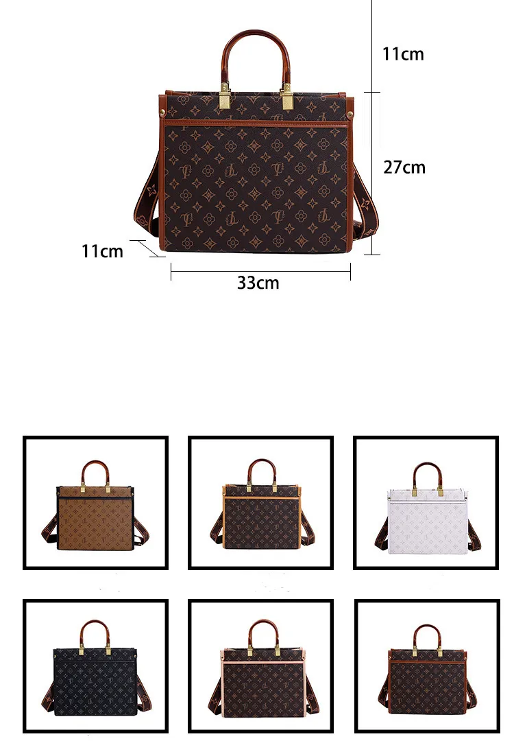 Fashion Big Brand Design Lady Real Leather Tote Bag Handbags