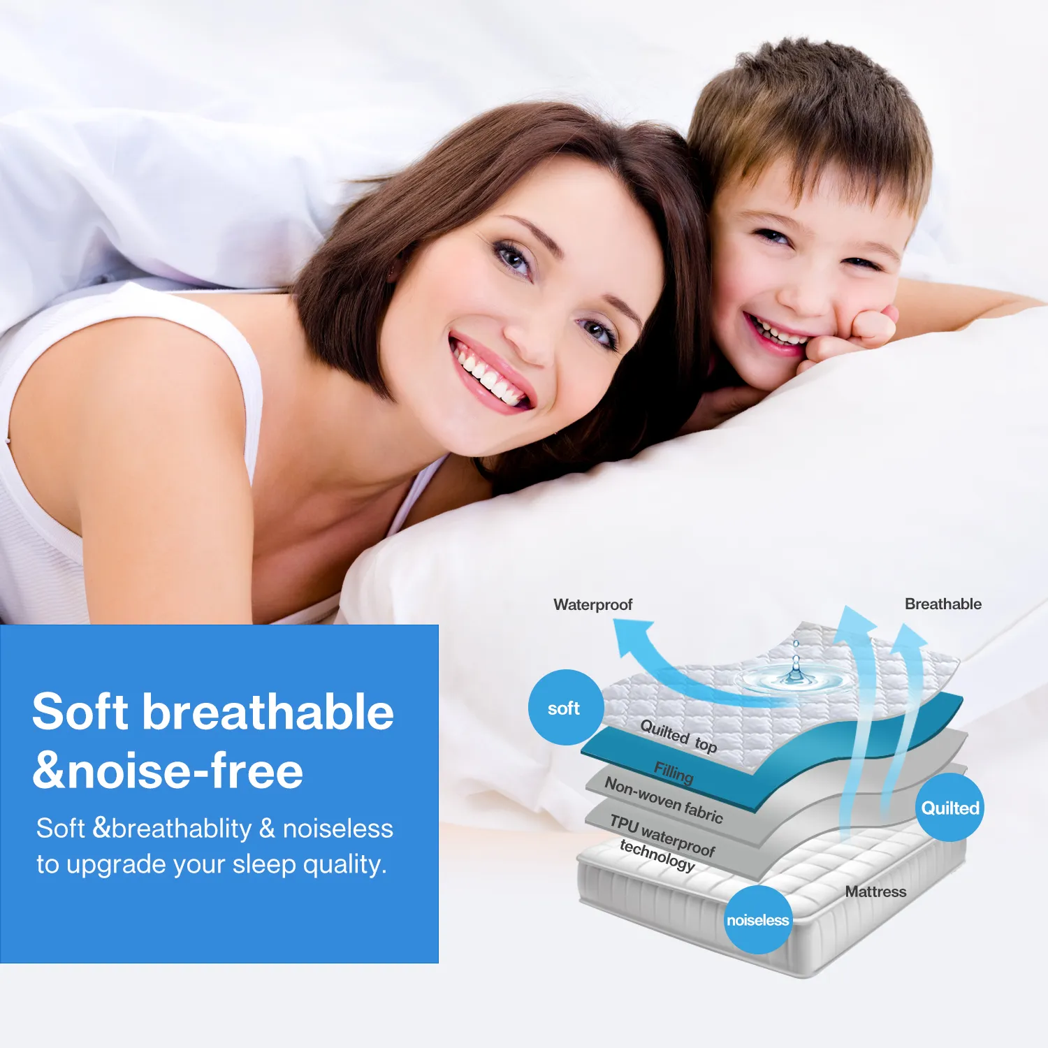 Waterproof Mattress Cover Full Zipper - Ultimate Protection & Comfort