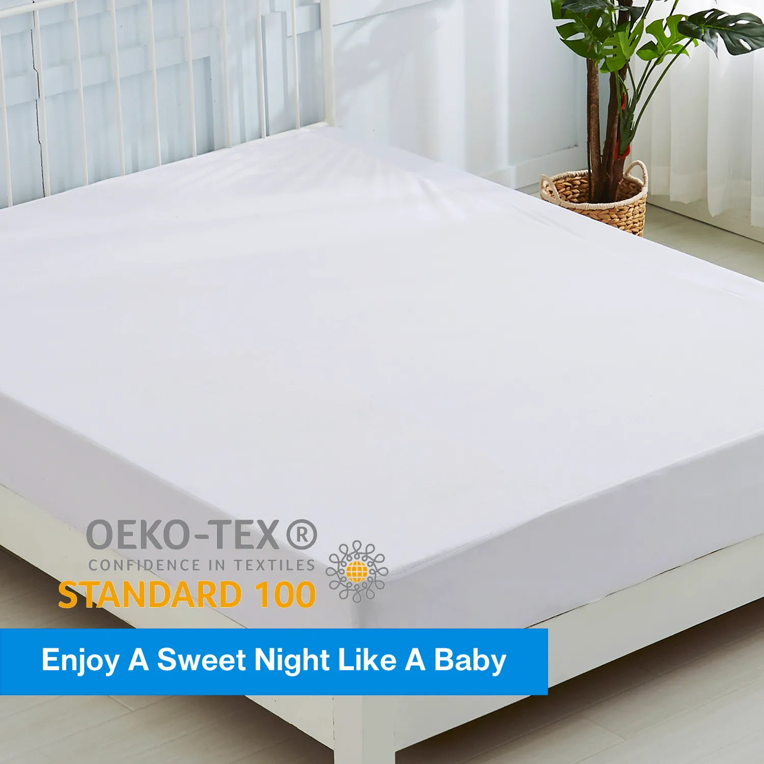 Terry Mattress Protector – Waterproof, Breathable, Noiseless