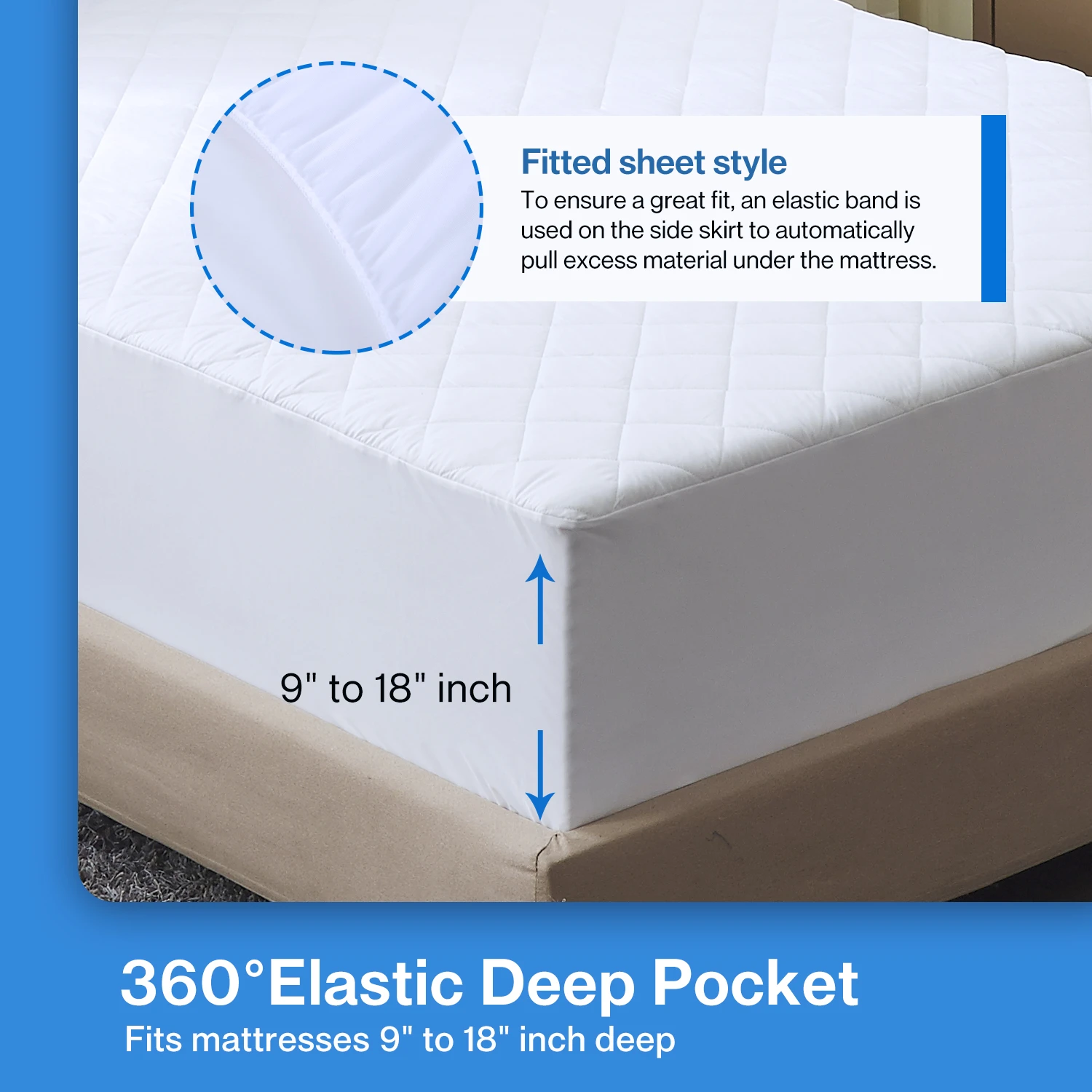 Quilted Waterproof Mattress Cover – Ultimate Protection & Comfort