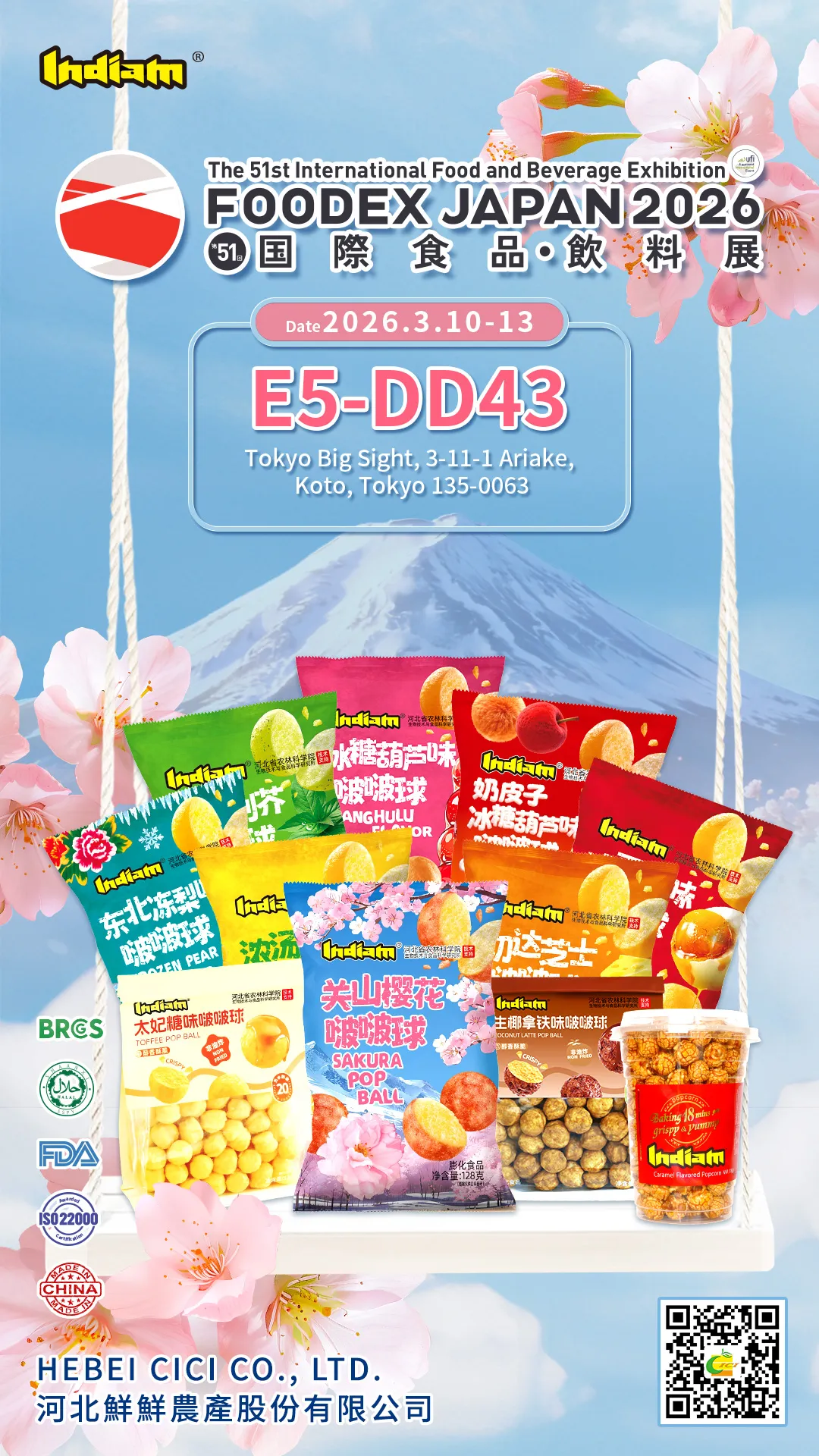 Join Hebei CiCi at FOODEX Japan 2026