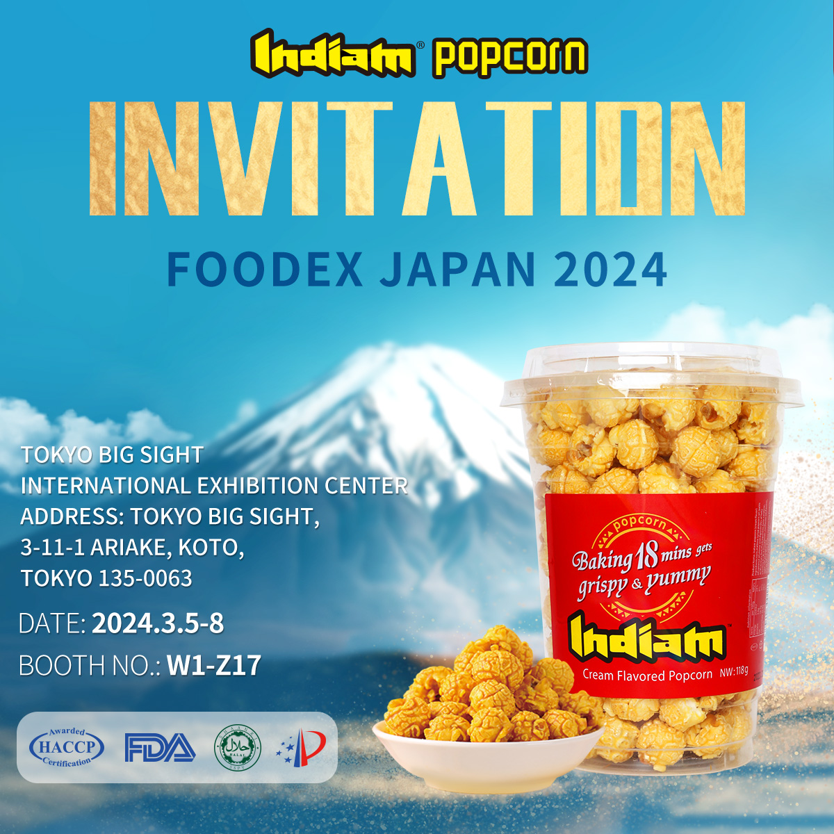 Invitation for FOODEX JAPAN 2024