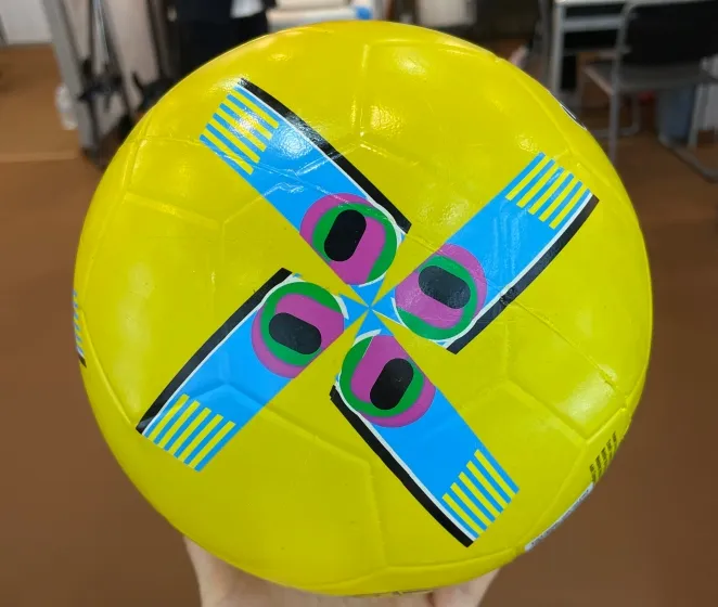 Street Soccer with a Rubber Soccer Ball