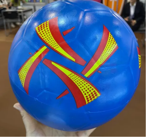 Street Soccer with a Rubber Soccer Ball