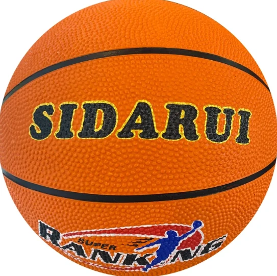 Rubber Basketball Offers Superior Grip For Outdoor Play
