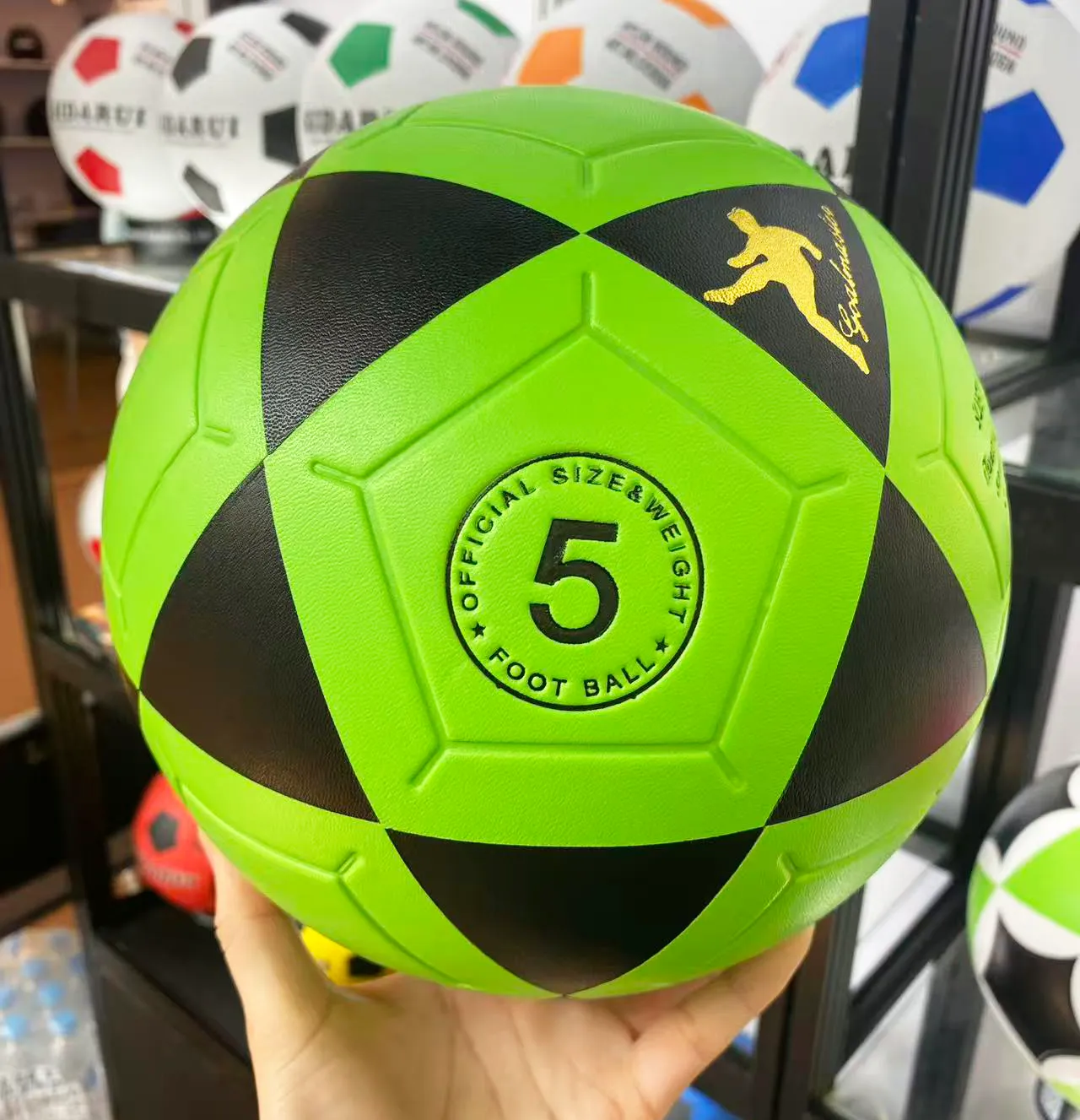 rubber football ball