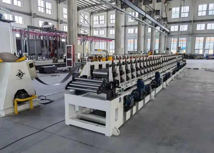 Read More About metal storage rack upright pillar roll forming machine