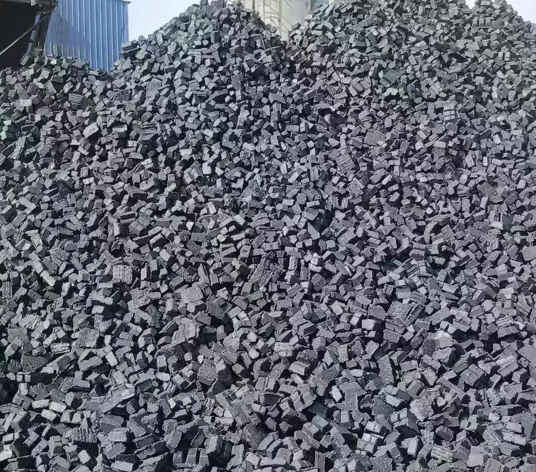 China Carbon Electrode Paste for Smelting Cylinder Trapezoid Oval Shape Briquette Carbon Electrode Paste